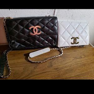 Quilted Handbag Lot of 2 Vintage Crossbody